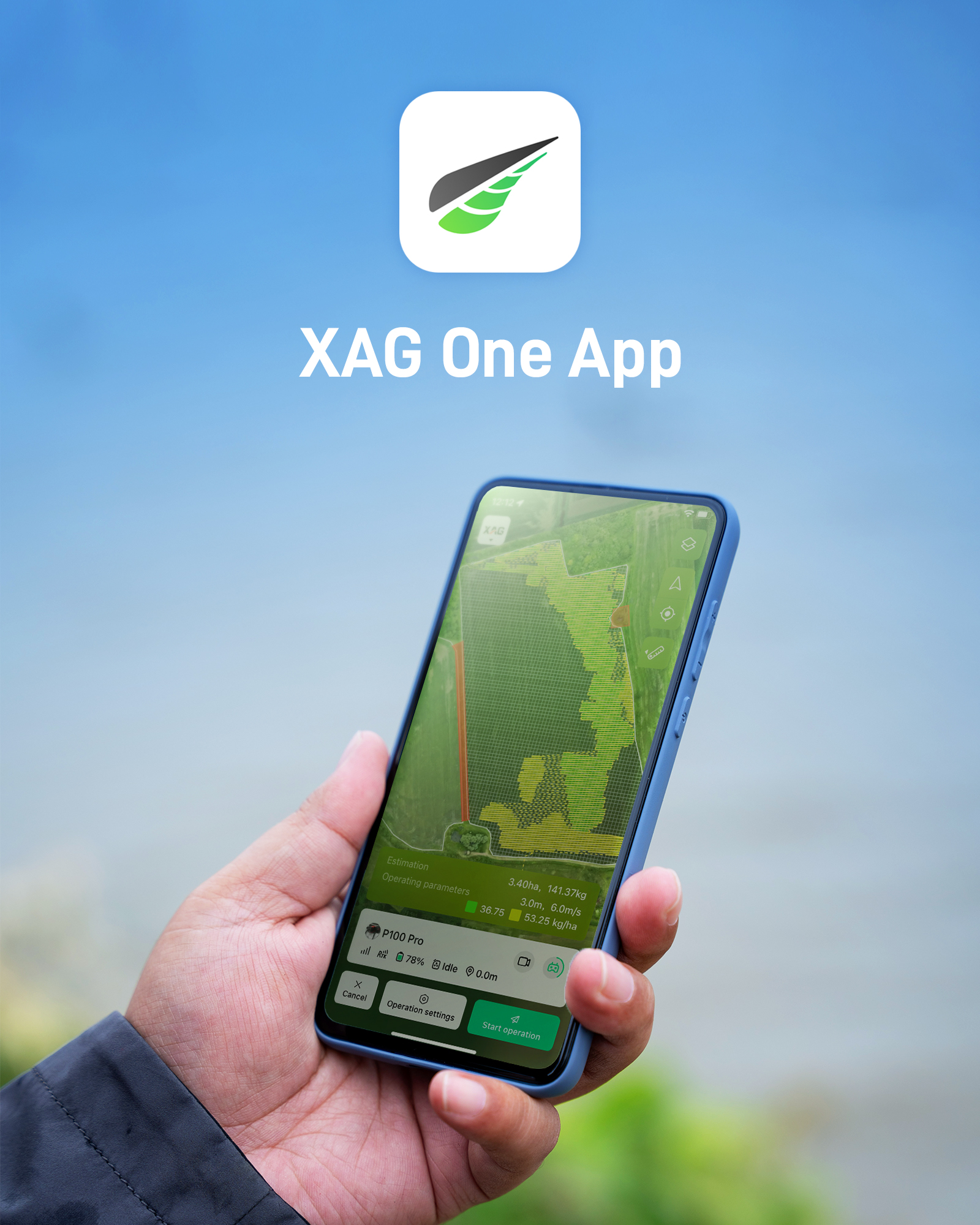 XAG One App enables users to control drones with a just smartphone