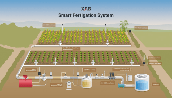 The XAG Smart Fertigation System Schematic