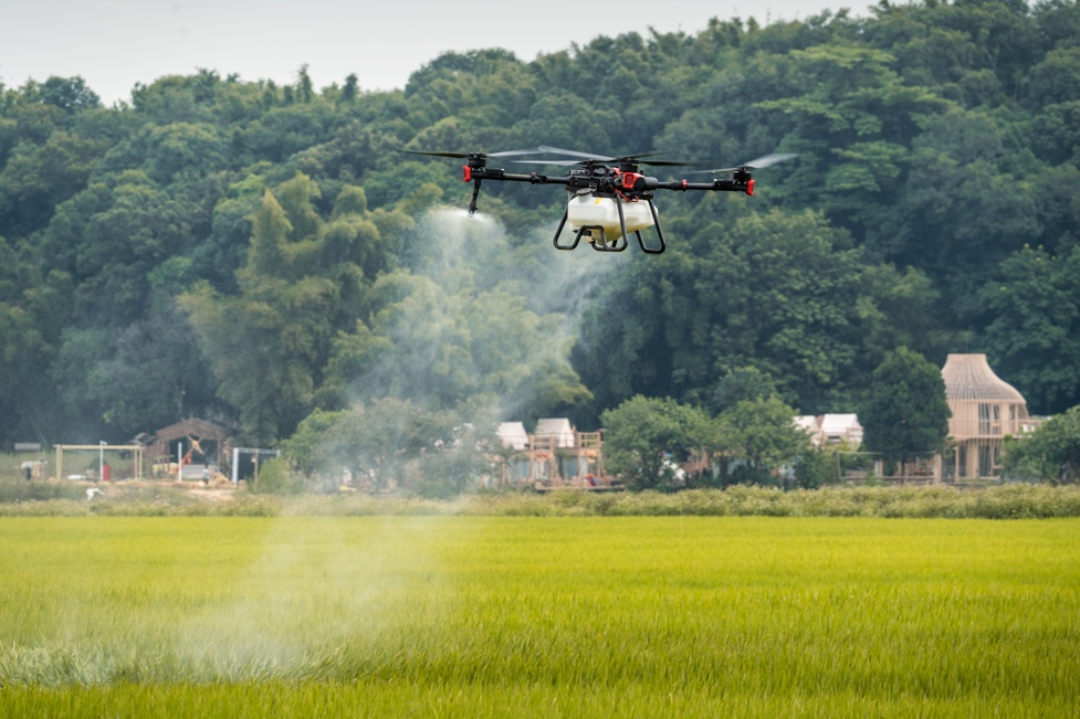 XAG P100 Pro Agricultural Drone using prescription maps for variable-rate spraying