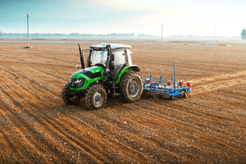 Tractor equipped with XAG APC2 AutoPilot Console 